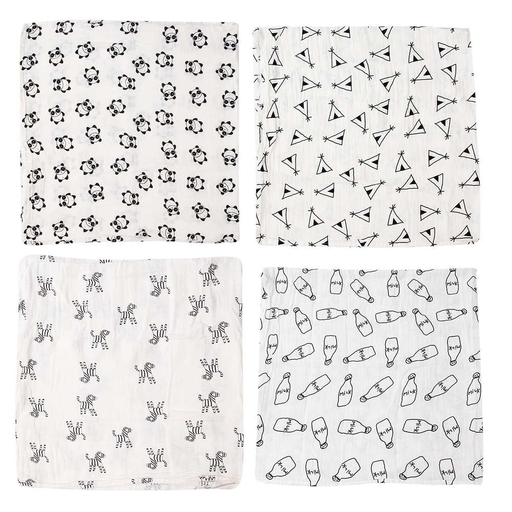 Muslin Swaddle Wrap and Baby Receiving Blanket